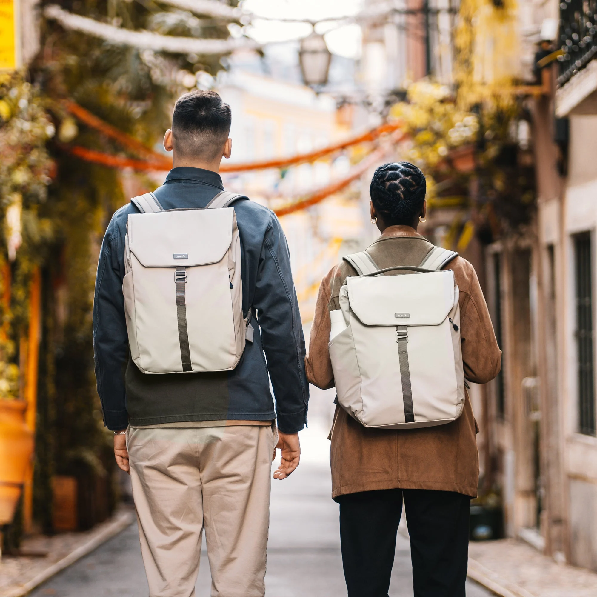 Flap Backpack – Stone - Image 6