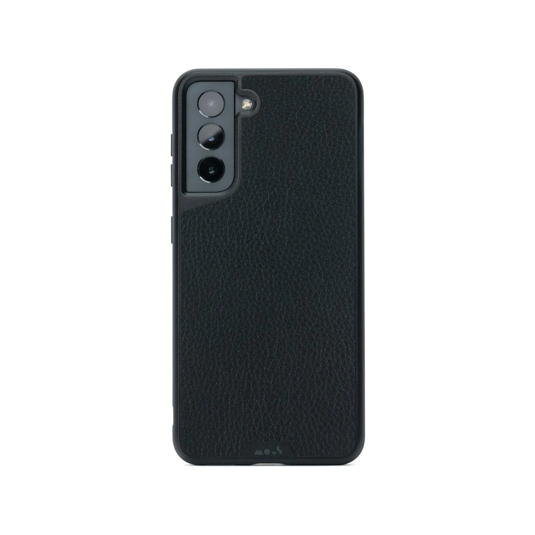 Black Leather Protective Phone Case - Limitless - Image 98